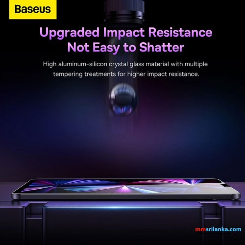 Baseus iPad Pro/Air3 10.5″ / iPad 7/8/9 10.2″ Crystal Series HD Tempered Glass Screen Protector